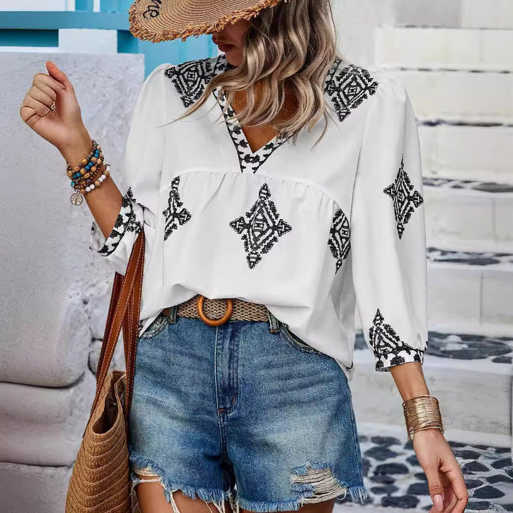 ALMA – BLOUSE BOHÈME EN COTON