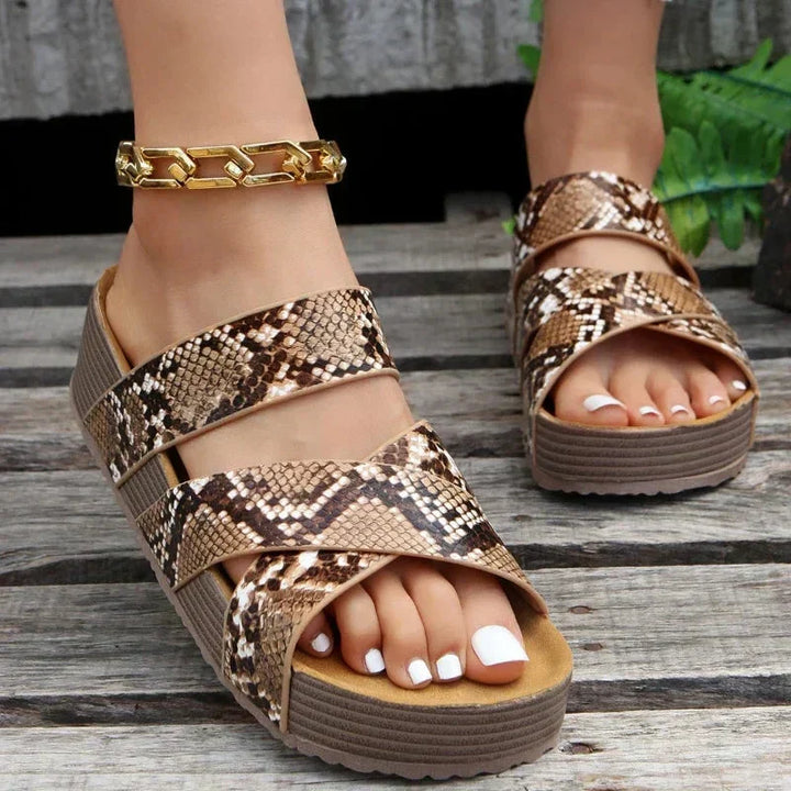 Martine - Sandales orthopédiques en cuir